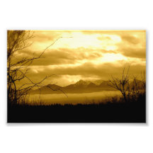 Olympic Mountains Art Photo