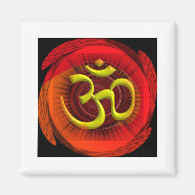 Om 1 refrigerator magnet