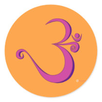 Om - alicious (pink) Sticker