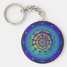Om (AUM) Yantra mandala key chain