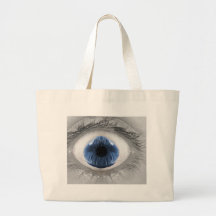 Om-Eye Blue Tote Bag