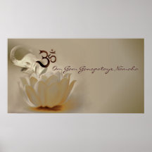 Om Gam Ganapataye Namaha -Mantra Posters