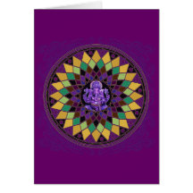 Om Ganesh Mandala Greeting Card