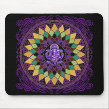 Om Ganesh Mandala Mousepad