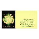 Om in Black & Gold - Namaste Picture Card
