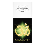 Om in Black & Gold - Namaste Rack Card Template