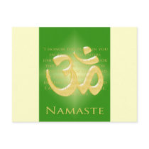 Om in Green & Gold - Namaste