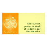 Om in Oranges & Gold - Namaste Custom Photo Card