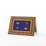 Om, Lamp, and Stars Diwali Greeting Card