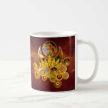 Om Lotus | universe of fire Coffee Mug