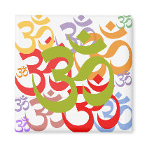 Om Fridge Magnet