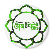 om mani padme hum-2 refrigerator magnet