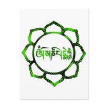 om mani padme hum-2 postcard