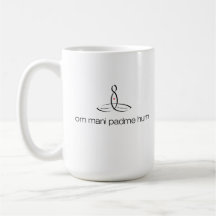 Om Mani Padme Hum - Black Regular style Coffee Mug