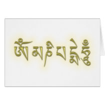 Om Mani Padme Hum Greeting Cards