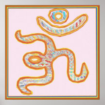 OM Mantra Gold Sq Poster