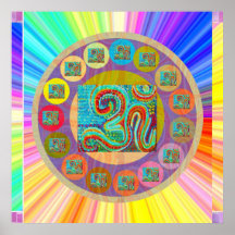 OM MANTRA:  Om 108 times and other mantras Posters