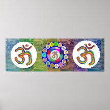 Om Mantra OmMantra Round Poster
