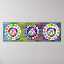 Om Mantra OmMantra Round Poster
