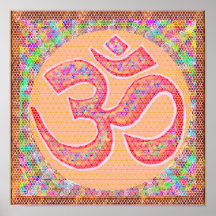 OM Mantra Symbol : Chant n Meditate "OM HARI OM" Print