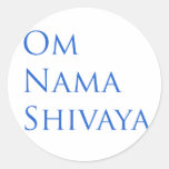 Om Nama Shivaya Round Sticker