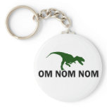 Om Nom Nom Dinosaur Rawr is Hungry keychains