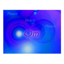 Om ~ Peace Post Card
