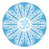 "Om Snowflake" Holiday Sticker