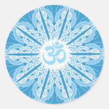 "Om Snowflake" Holiday Sticker
