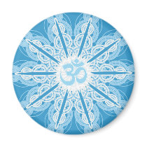 "Om Snowflake" Magnet