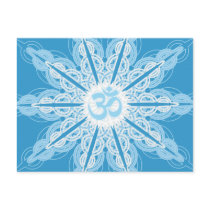 Om Snowflake Postcard