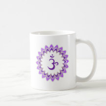 Om Symbol / Crown Chakra Coffee Mug