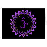 Om Symbol / Crown Chakra Greeting Cards