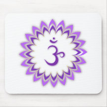 Om Symbol / Crown Chakra Mousepad