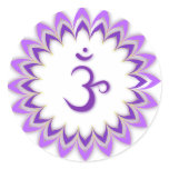 Om Symbol / Crown Chakra Sticker