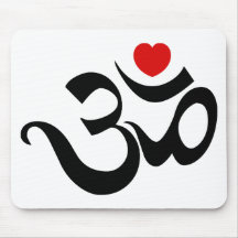 Om Symbol Mouse Pads