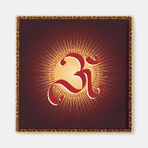 OM symbol Refrigerator Magnets