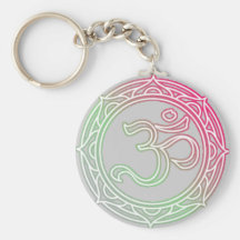 Om Symbol Sanskrit Keychain