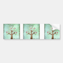 oma heart tree bumper stickers
