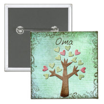oma heart tree pin