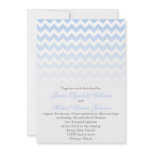 Ombre Chevron Wedding Custom Invite
