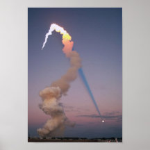 Ombre de plume de navette affiches