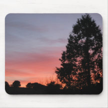 Ombres de coucher du soleil tapis de souris