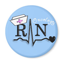 Omcology Nurse  RN Gifts QRS Design Refrigerator Magnets