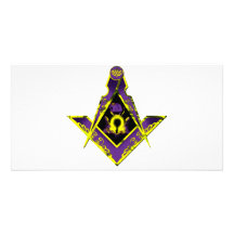 Omega Master Mason Personalized Photo Card