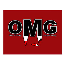 OMG Chipped Fang Postcard