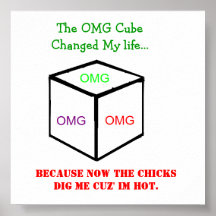 OMG Cube Poster