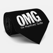 OMG: One Magnificent Goalie tie (dark)