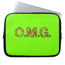 OMG Trendy Fluoro Flashy Taste Laptop Sleeve