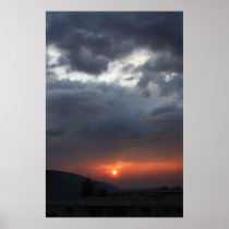 Ominous Sunset Poster